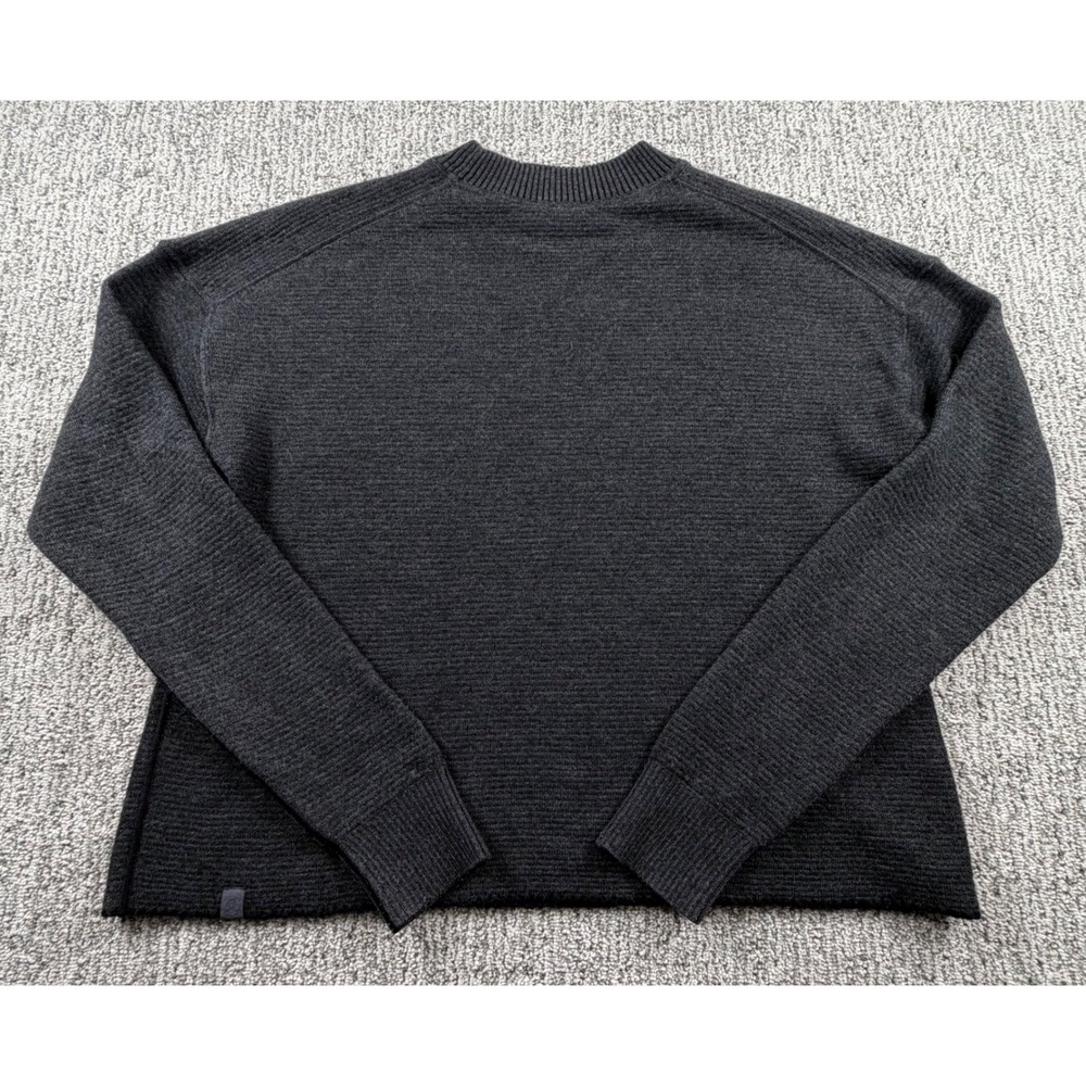 Lululemon Sweater Womens Size 10 Gray Crewneck Ribbed Knit‎ Long Sleeve Pullover - Picture 4 of 7